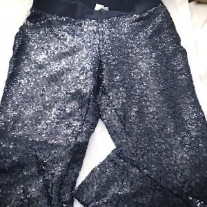 Gap Sequin black leggings